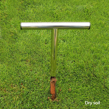 Load image into Gallery viewer, SurmountWay Bodenprobe-Sonde, 30 cm, mit 2 wiederverwendbaren Probenbeuteln, Edelstahl, T-Griff, Bodentest-Kits, Bodensonden für Bodenproben, Pflanzenpflege, Garten, Rasen, Bauernhof