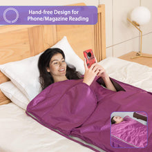 Load image into Gallery viewer, SurmountWay Sauna Blanket Detox Far Infrared, Professional Body Shaper Sauna Blanket Detox Therapy Machine(Upgrade Purple)