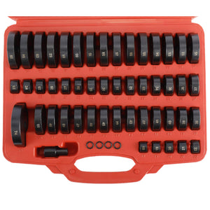 52-in-1 Custom Bushing Driver Set | Transmission Wheel Axle Bearing Race and Seal Installer, Remover, Press Tool Kit